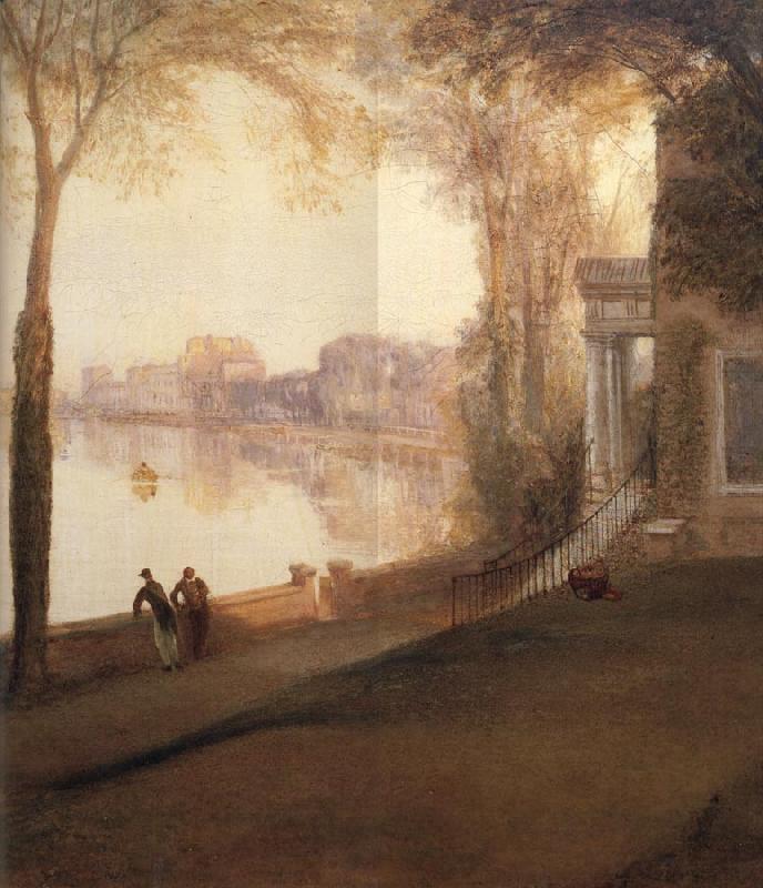 Joseph Mallord William Turner Details of Mortlake terrace:early summer morning oil painting picture